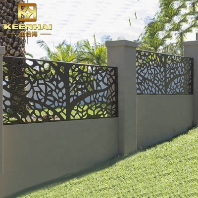 Decorative Laser cut  Metal Fence Panels for Garden