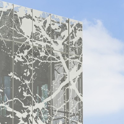 Exterior Decorative Pattern Design Curtain Wall Laser Cut Aluminum Facade Cladding Art Panels