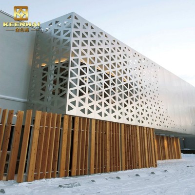 Modern CNC Cutting Aluminum Panels Exterior Building Facade