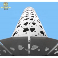 Customized decoration wall panel aluminium perforated facade panel for building