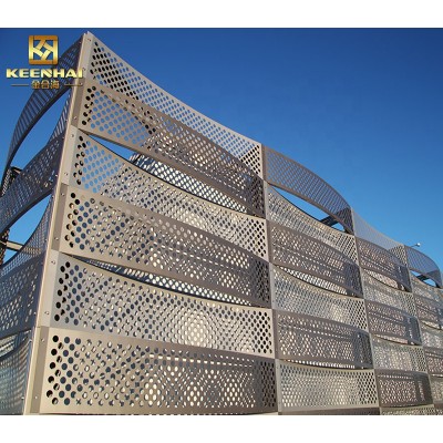 Decorative Alucobond Wall Cladding Aluminium Perforated Facade Panel