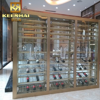 Hot Sale Customized Stainless Steel Wall Wine Storage Rack