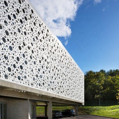 Architectural Laser cutting Aluminium Perforated Sheet Metal Facade