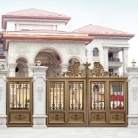 Customized Powder Coated Decorative Cast Aluminum Garden Gate for Villa