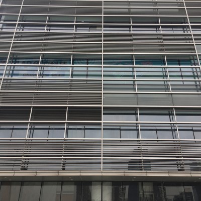 Foshan Supplier Modern Aluminum Curtain Wall Design  Aluminum Louver Profile