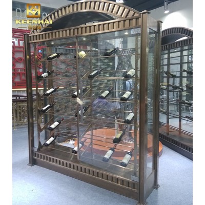 Keenhai OEM Customized Stainless Steel Wine Cabinet Stand Display Shelf