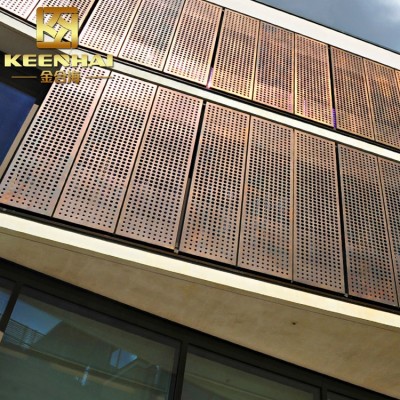 Exterior Decorative Wall Panels Laser Cutting Aluminium Perforated Panels